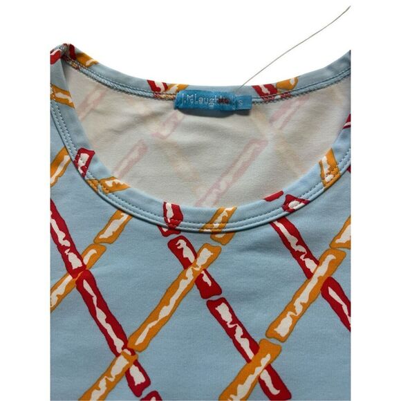 J. McLaughlin top bamboo print sz Small - Picture 3 of 3